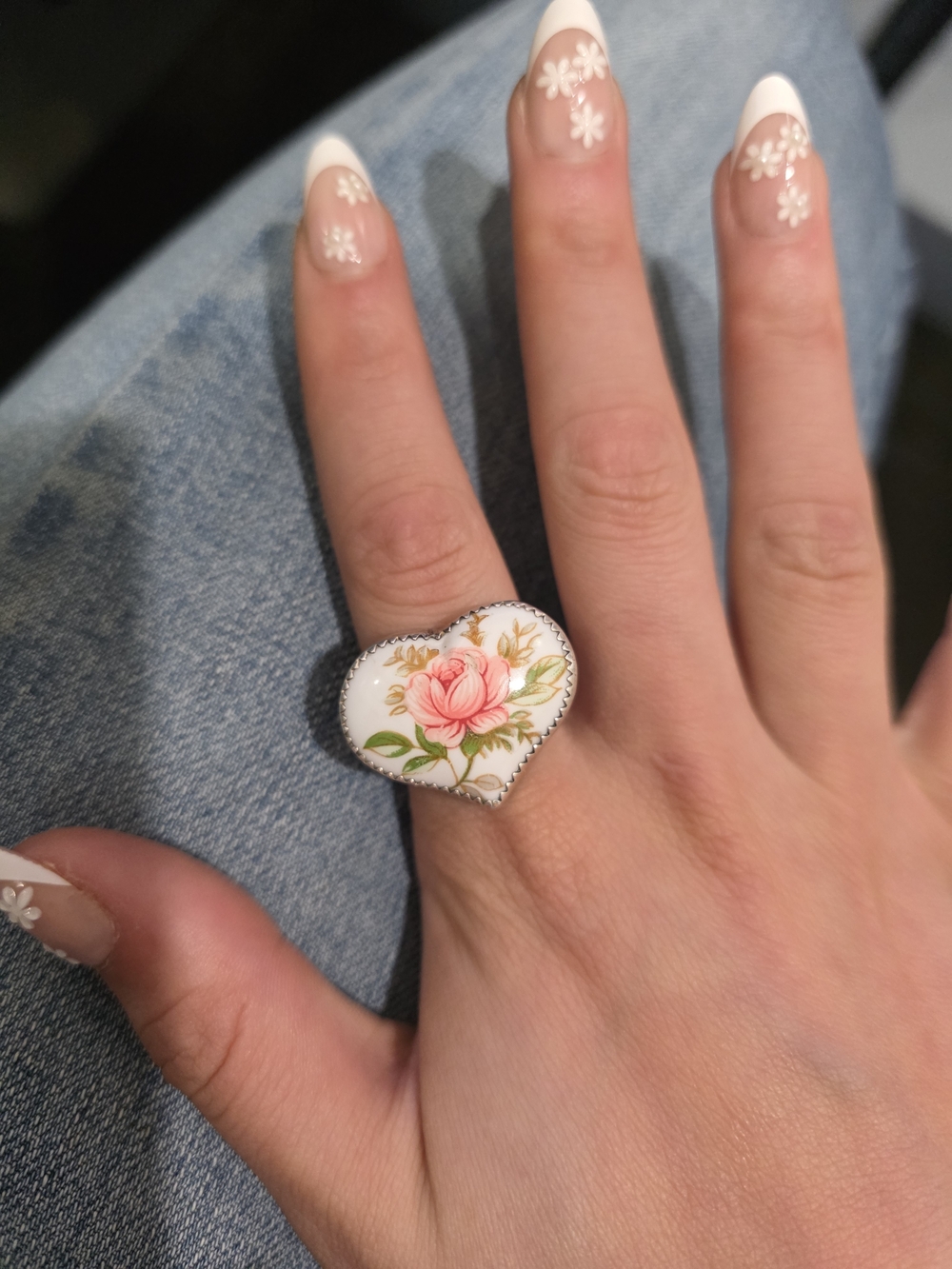 Navajo Sterling Floral Ring